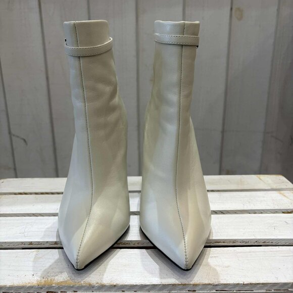 Reiss Ashton Leather Heeled Booties - Size 36 - Picture 4 of 9